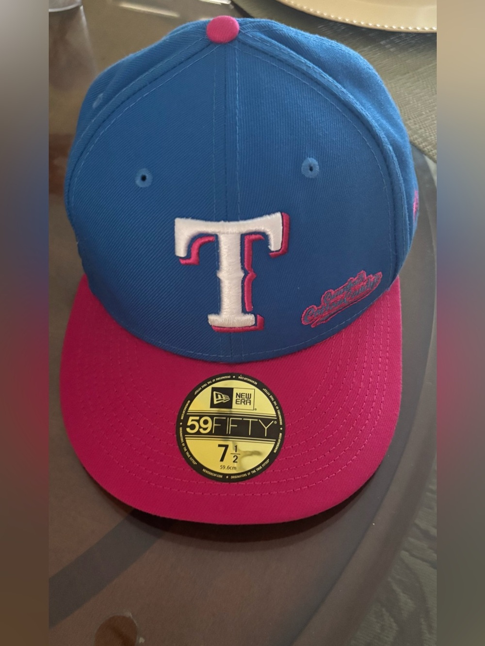 New Era Texas Rangers Big League Chew 59FIFTY Men’s Hat 7 1/2 Cotton Candy
